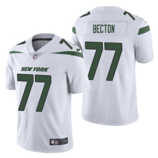 Men's New York Jets Mekhi Becton White Vapor Untouchable Limited Jersey
