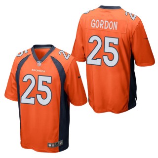 Men's Denver Broncos Melvin Gordon Orange Game Jersey