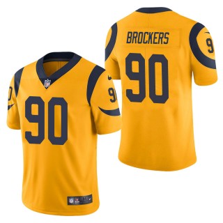 Men's Los Angeles Rams Michael Brockers Gold Color Rush Limited Jersey
