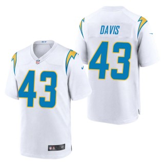 Men's Los Angeles Chargers Michael Davis White Game Jersey