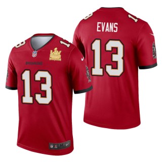 Men's Tampa Bay Buccaneers Mike Evans Red Super Bowl LV Champions Jersey