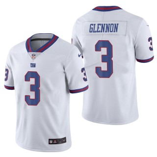 Men's New York Giants Mike Glennon White Color Rush Limited Jersey