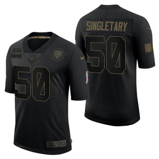 Men's Chicago Bears Mike Singletary Black Salute to Service Jersey