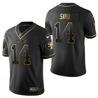 Men's San Francisco 49ers Mohamed Sanu Black Golden Edition Jersey