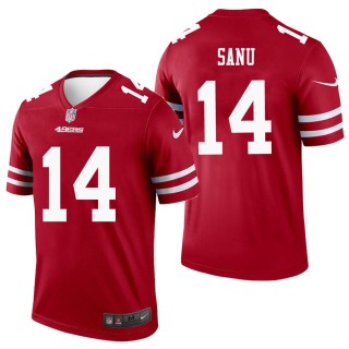Men's San Francisco 49ers Mohamed Sanu Scarlet Legend Jersey
