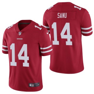 Men's San Francisco 49ers Mohamed Sanu Scarlet Vapor Limited Jersey
