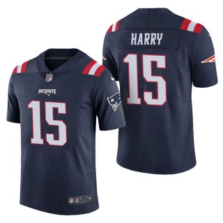 Men's New England Patriots N'Keal Harry Navy Color Rush Limited Jersey