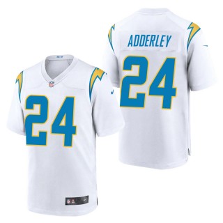 Men's Los Angeles Chargers Nasir Adderley White Game Jersey