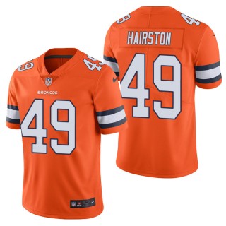 Men's Denver Broncos Nate Hairston Orange Color Rush Limited Jersey