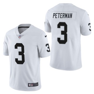 Men's Las Vegas Raiders Nathan Peterman White Vapor Untouchable Limited Jersey