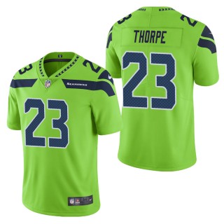Men's Seattle Seahawks Neiko Thorpe Green Color Rush Limited Jersey