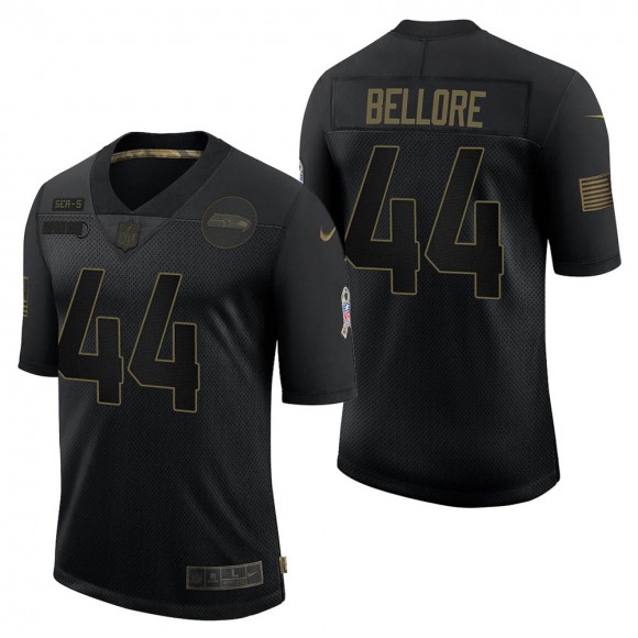 Men's Seattle Seahawks Nick Bellore Black Salute to Service Jersey