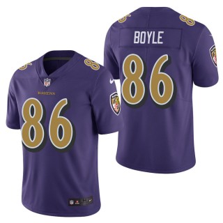Men's Baltimore Ravens Nick Boyle Purple Color Rush Limited Jersey