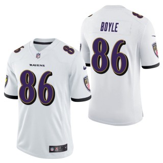 Men's Baltimore Ravens Nick Boyle White Vapor Untouchable Limited Jersey