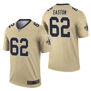 Men's New Orleans Saints Nick Easton Gold Inverted Legend Jersey
