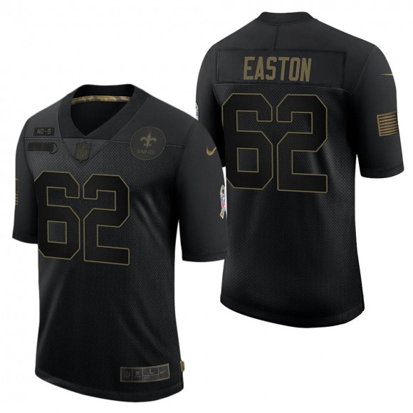 Men's New Orleans Saints Nick Easton Black Salute to Service Jersey