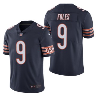 Men's Chicago Bears Nick Foles Navy Color Rush Limited Jersey