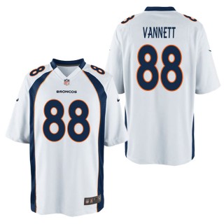 Men's Denver Broncos Nick Vannett White Game Jersey