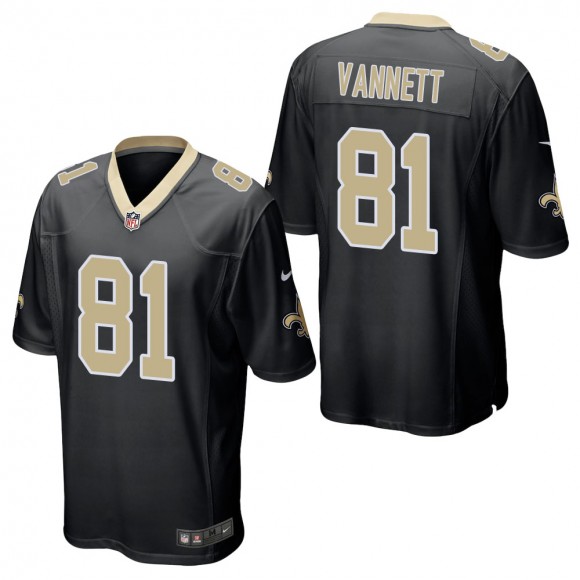 Men's New Orleans Saints Nick Vannett Black Game Jersey
