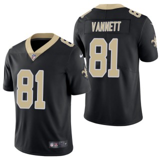 Men's New Orleans Saints Nick Vannett Black Vapor Limited Jersey