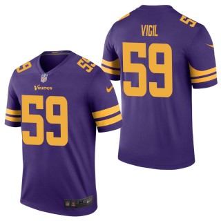 Men's Minnesota Vikings Nick Vigil Purple Color Rush Legend Jersey