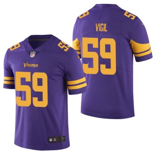 Men's Minnesota Vikings Nick Vigil Purple Color Rush Limited Jersey
