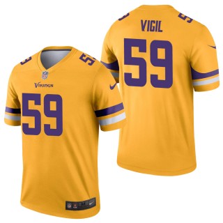 Men's Minnesota Vikings Nick Vigil Gold Inverted Legend Jersey