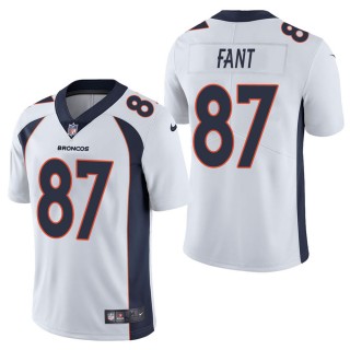 Men's Denver Broncos Noah Fant White Vapor Untouchable Limited Jersey