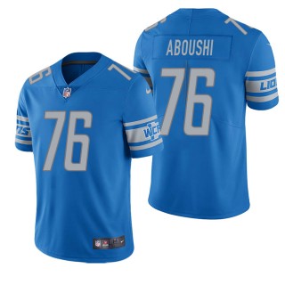Men's Detroit Lions Oday Aboushi Light Blue Vapor Untouchable Limited Jersey