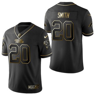 Men's Carolina Panthers Rodney Smith Black Golden Edition Jersey