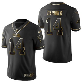 Men's Carolina Panthers Sam Darnold Black Golden Edition Jersey