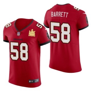 Men's Tampa Bay Buccaneers Shaquil Barrett Red Super Bowl LV Champions Jersey
