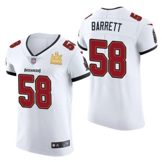 Men's Tampa Bay Buccaneers Shaquil Barrett White Super Bowl LV Champions Jersey