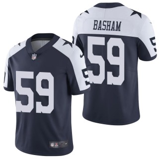 Men's Dallas Cowboys Tarell Basham Navy Alternate Vapor Limited Jersey