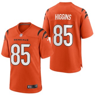 Men's Cincinnati Bengals Tee Higgins Orange 2021 Game Jersey