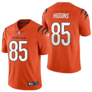 Men's Cincinnati Bengals Tee Higgins Orange 2021 Vapor Limited Jersey
