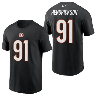 Men's Cincinnati Bengals Trey Hendrickson Black 2021 Name & Number T-Shirt