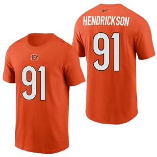 Men's Cincinnati Bengals Trey Hendrickson Orange 2021 Name & Number T-Shirt