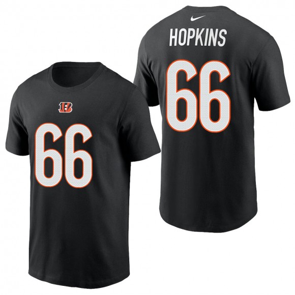 Men's Cincinnati Bengals Trey Hopkins Black 2021 Name & Number T-Shirt