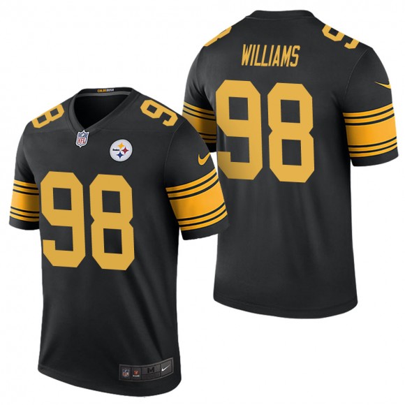 Men's Pittsburgh Steelers Vince Williams Black Color Rush Legend Jersey