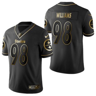 Men's Pittsburgh Steelers Vince Williams Black Golden Edition Jersey