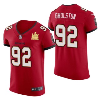 Men's Tampa Bay Buccaneers William Gholston Red Super Bowl LV Champions Jersey
