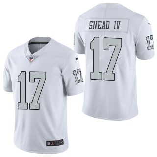 Men's Las Vegas Raiders Willie Snead IV White Color Rush Limited Jersey