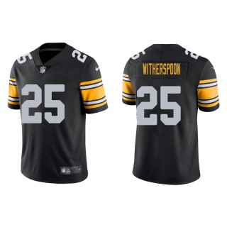Men's Pittsburgh Steelers Ahkello Witherspoon #25 Black Alternate Vapor Limited Jersey