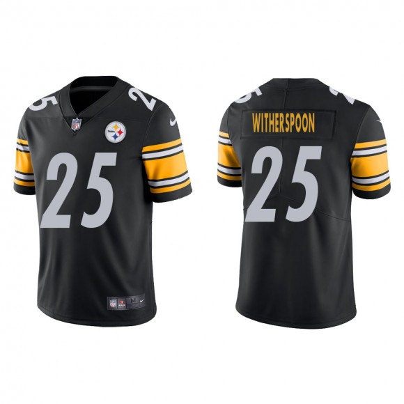 Men's Pittsburgh Steelers Ahkello Witherspoon #25 Black Vapor Limited Jersey
