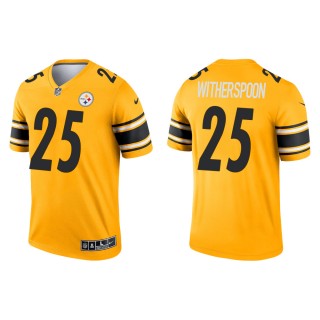Men's Pittsburgh Steelers Ahkello Witherspoon #25 Gold 2021 Inverted Legend Jersey