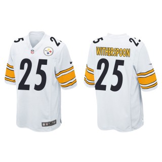 Men's Pittsburgh Steelers Ahkello Witherspoon #25 White Game Jersey