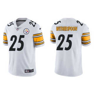 Men's Pittsburgh Steelers Ahkello Witherspoon #25 White Vapor Limited Jersey