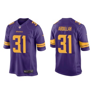 Men's Minnesota Vikings Ameer Abdullah #31 Purple Alternate Game Jersey