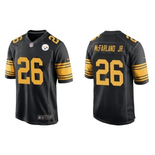 Men's Pittsburgh Steelers Anthony McFarland Jr. #26 Black Alternate Game Jersey